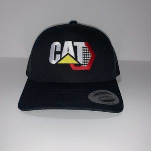 CAT Direct Embroidered Curved Bill Snapback Yupoong Hat